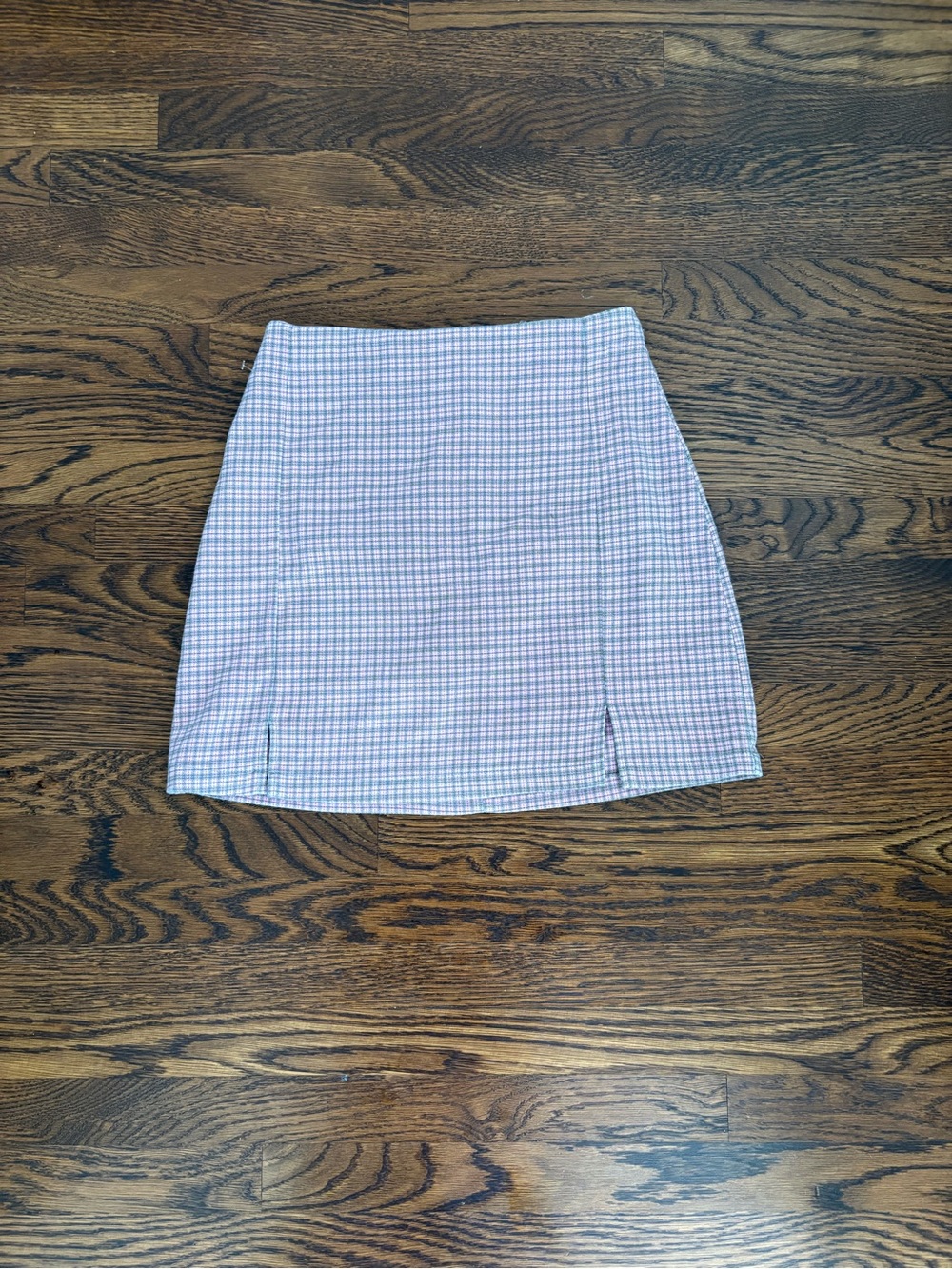 Brandy Melville Pink Gingham mini skirt